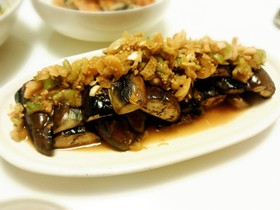 ネギだれで焼ナス~とまらない♪